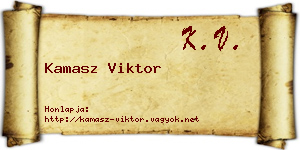 Kamasz Viktor névjegykártya