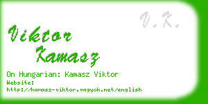 viktor kamasz business card